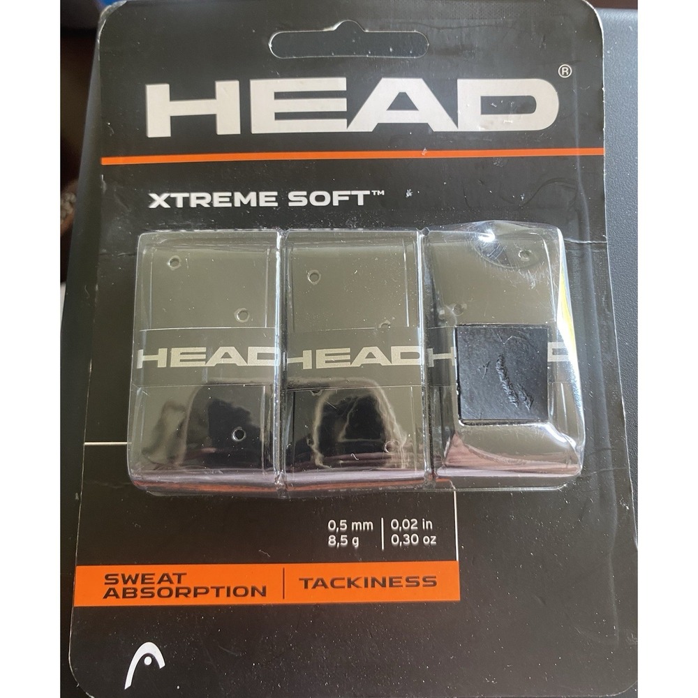 HEAD‎ Xtreme Soft Racquet Overgrip Tacky, Sweat-Absorbing, Cushioned Feel 3 Pack